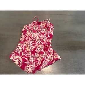 red white VENUS   swimsuit  top tankini size  8